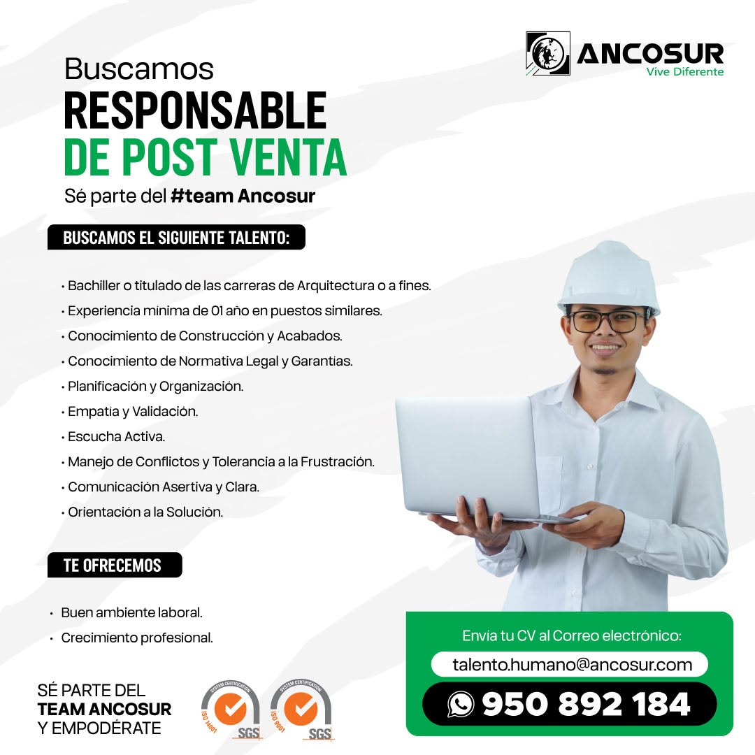 Responsable de Post Venta